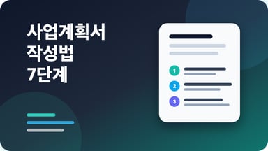 사업계획서 작성법: 7단계 실전 가이드와 AI 활용 대표 이미지